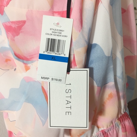 1 State Floral print romper - Picture 3 of 8